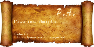 Pipernea Aminta névjegykártya